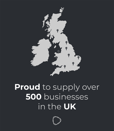 proud to supply over 500 businesses in the UK